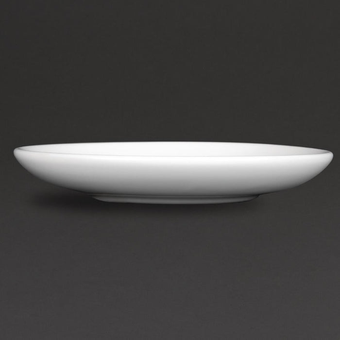 Royal Porcelain Classic White Cappuccino Saucers 150mm (12 Pack) Royal Porcelain