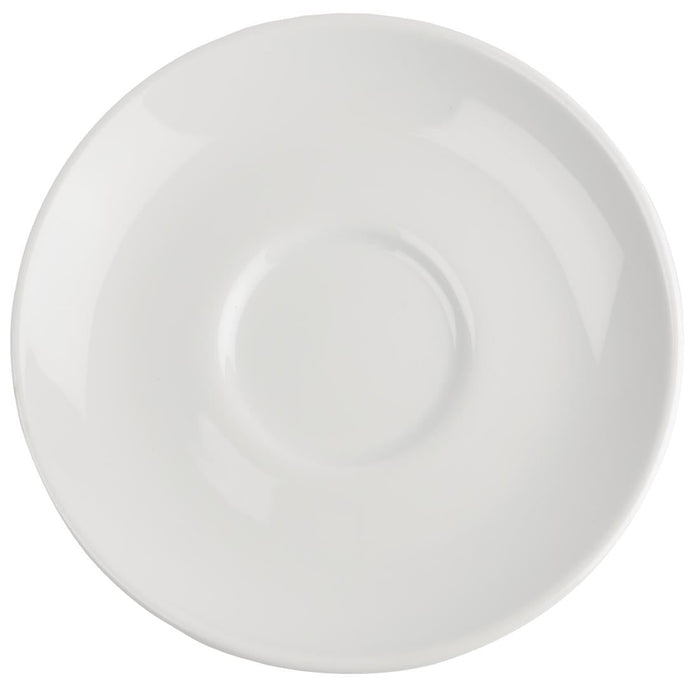 Royal Porcelain Classic White Cappuccino Saucers 150mm (12 Pack) Royal Porcelain