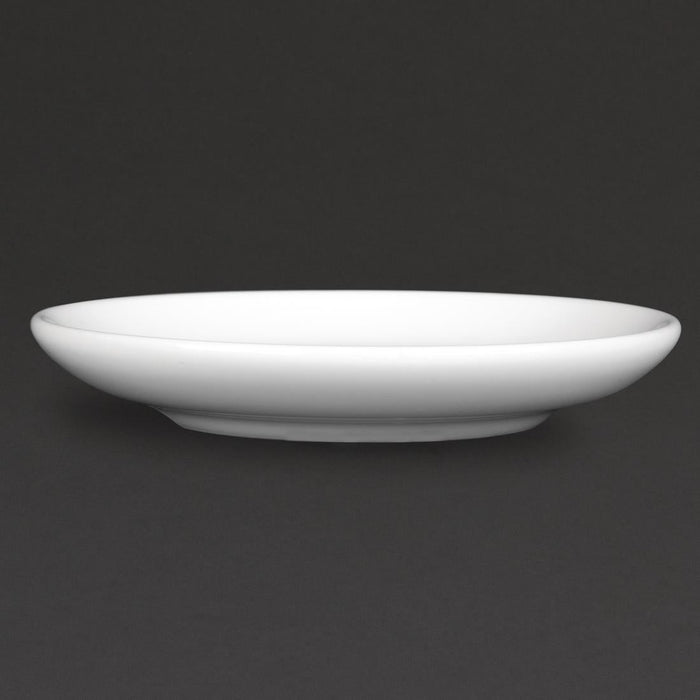 Royal Porcelain Classic White Espresso Saucers 125mm (12 Pack) Royal Porcelain