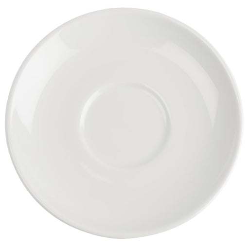 Royal Porcelain Classic White Espresso Saucers 125mm (12 Pack) Royal Porcelain