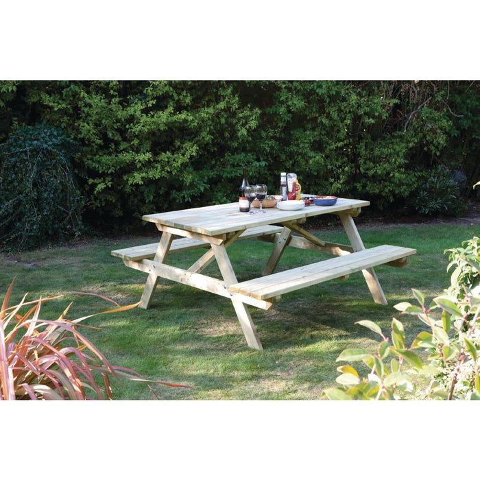 Rowlinson Wooden Picnic Bench 5ft Rowlinson