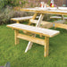 Rowlinson Square Wooden Picnic Table 6.5ft Rowlinson