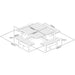 Rowlinson Square Wooden Picnic Table 6.5ft Rowlinson