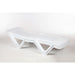 Polypropylene Sun Loungers White (2 Pack) Resinas Oloy