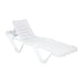 Polypropylene Sun Loungers White (2 Pack) Resinas Oloy