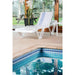 Polypropylene Sun Loungers White (2 Pack) Resinas Oloy