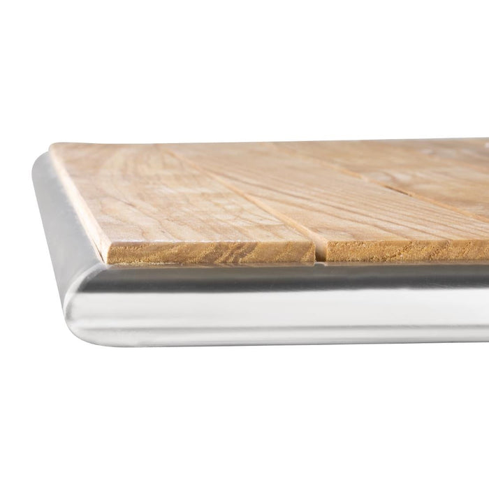 Bolero Square Ash Bistro Table Top 700mm Bolero