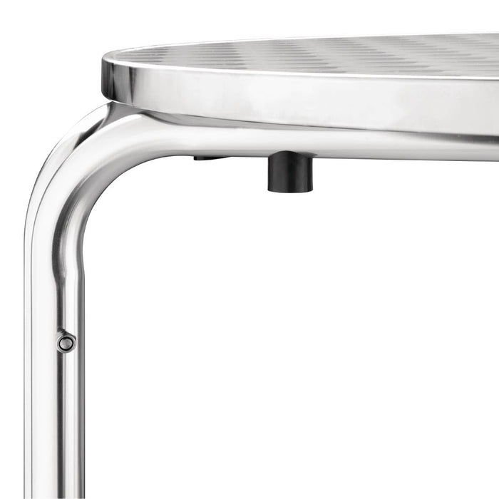 Bolero Round Stainless Steel Bistro Table 700mm Bolero