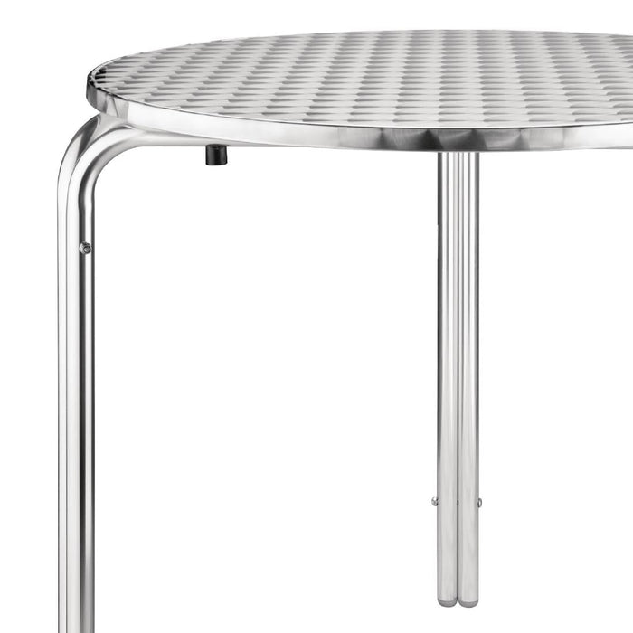 Bolero Round Stainless Steel Bistro Table 700mm Bolero