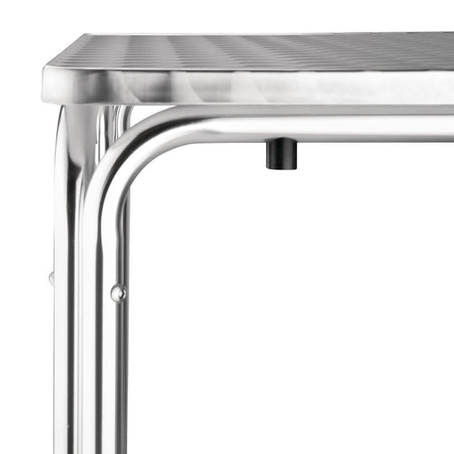 Bolero Steel and Aluminium Square Leg Table 600mm Bolero