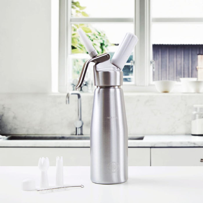 ICO Aluminium Whipped Cream Dispenser Silver 500ml ICO