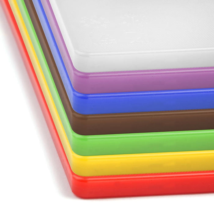 Hygiplas Low Density 7-Piece Chopping Board Set 450x300x10mm Hygiplas