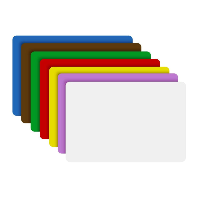 Hygiplas 7-Piece Chopping Board Set 450x300x1.5mm Hygiplas