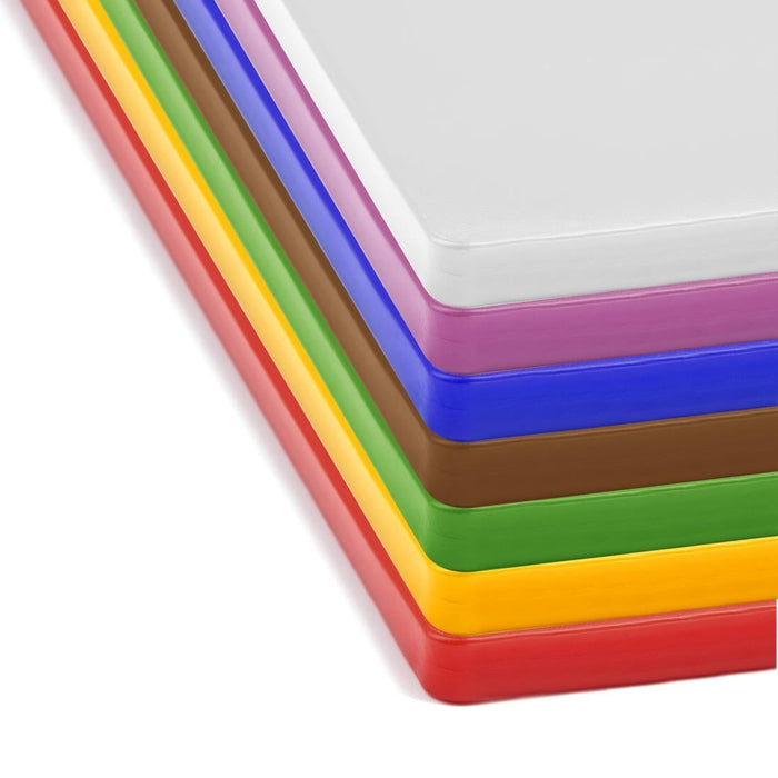 Hygiplas Low Density 7-Piece Chopping Boards Set 450x300x20mm Hygiplas