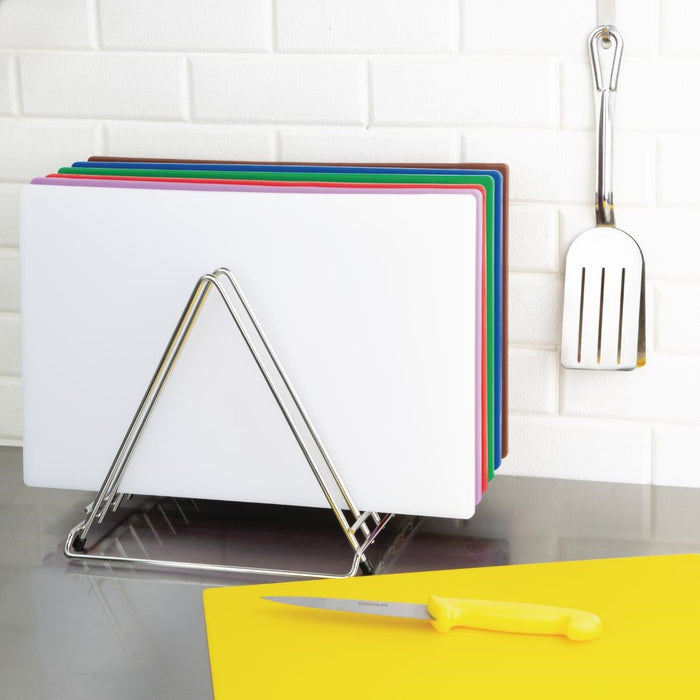 Hygiplas Heavy Duty Chopping Board Rack 7 Slots Hygiplas