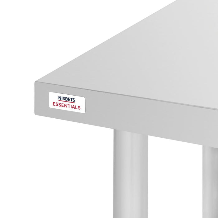 Nisbets Essentials Self Assembly Stainless Steel Table 800 x 600mm Nisbets Essentials