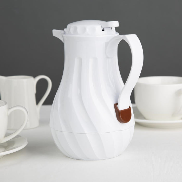 Olympia Insulated Swirl Jug White 0.5Ltr Olympia
