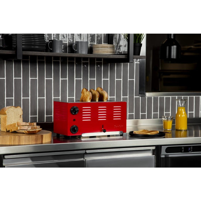 Rowlett Regent 4 Slot Toaster Traffic Red with 2x Additional Elements Rowlett