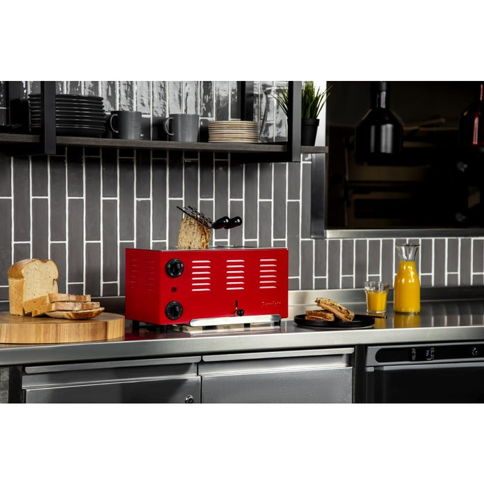 Rowlett Regent 4 Slot Toaster Traffic Red with 2x Additional Elements Rowlett