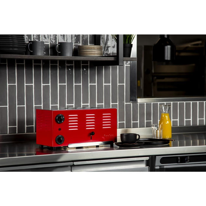 Rowlett Regent 4 Slot Toaster Traffic Red with 2x Additional Elements Rowlett