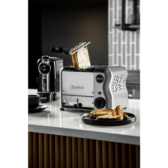 Rowlett Esprit 2 Slot Toaster Chrome w/2 x Additional Elements & Sandwich Cage Rowlett