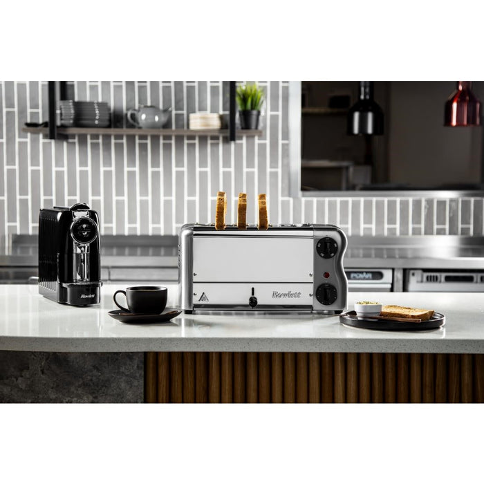 Rowlett Esprit 4 Slot Toaster Chrome w/2x Additional Elements & Sandwich Cage Rowlett