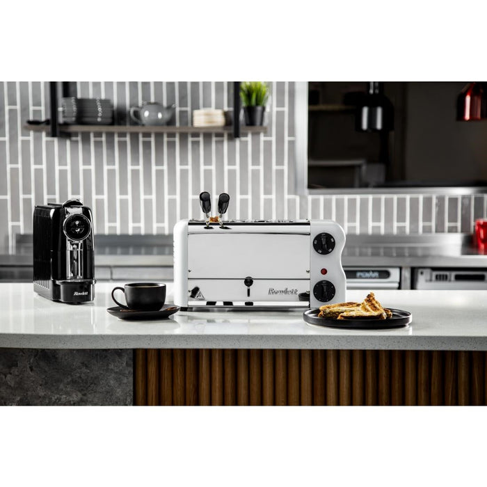 Rowlett Esprit 4 Slot Toaster White w/2x Additional Elements & Sandwich Cage Rowlett
