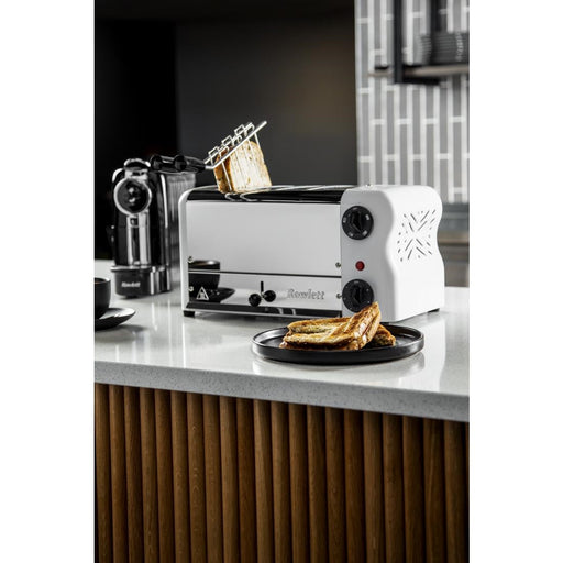 Rowlett Esprit 4 Slot Toaster White w/2x Additional Elements & Sandwich Cage Rowlett