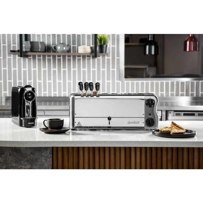 Rowlett Esprit 6 Slot Toaster Chrome w/2x Additional Elements & Sandwich Cage Rowlett