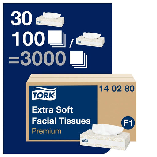 Tork Premium Extra Soft Facial Tissues 2ply (30x100) Tork