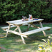 Rowlinson Picnic Table Natural Timber 180cm Rowlinson