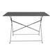 Bolero Perth Black Pavement Style Folding Table Rectangular 1100x700mm Bolero