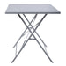 Bolero Perth Grey Pavement Style Folding Table Rectangular 1100x700mm Bolero