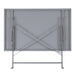 Bolero Perth Grey Pavement Style Folding Table Rectangular 1100x700mm Bolero