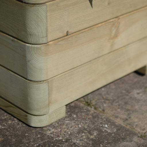 Rowlinson Marberry Layer Square Wooden Planter 50cm Rowlinson