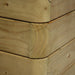 Rowlinson Marberry Layer Planter Rectangular Natural Timber 100cm Rowlinson