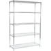Commercial Shelving Unit 5 Tier 1250kg Width 1200mm Depth 600mm Chrome Wire |  AMJ424 Makfry