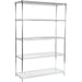 B GRADE Commercial Shelving Unit 5 Tier 1250kg Width 1200mm Depth 450mm Chrome Wire |  AMJ392 B GRADE Makfry