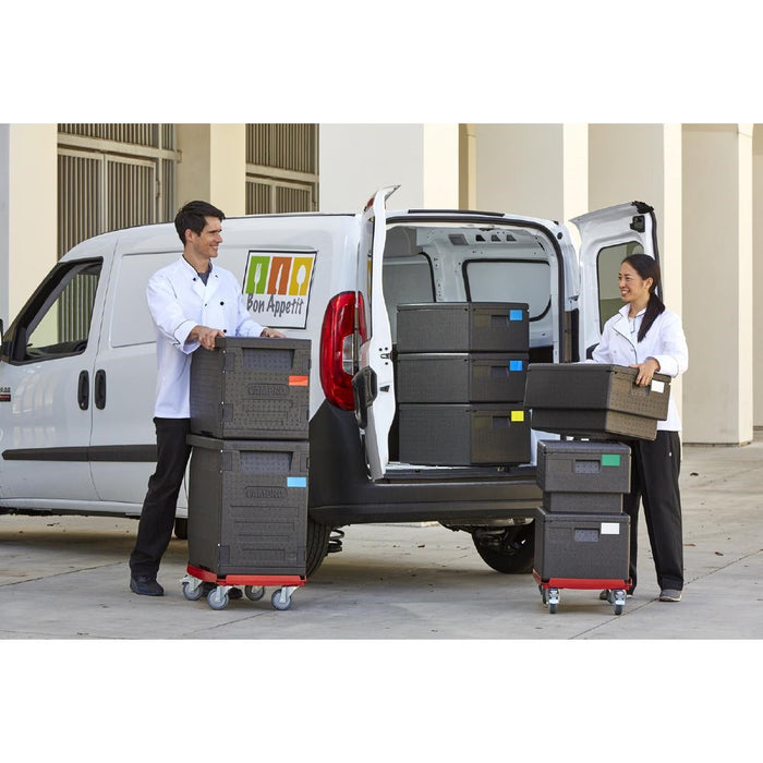 Cam GoBox Full-Size Top Loader 4" Deep Black Cambro