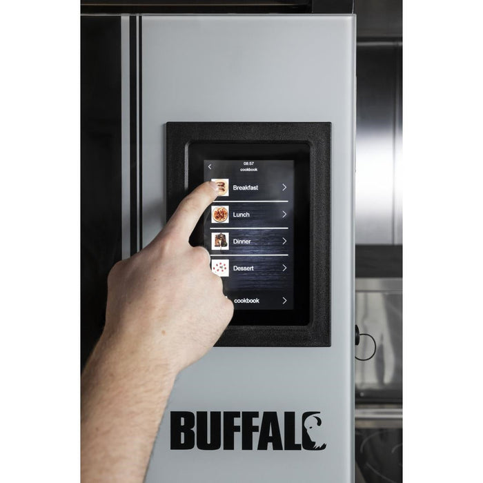 Buffalo Freestanding Smart Touchscreen Combi Oven 7x GN 1/1 with Installation Kit Buffalo