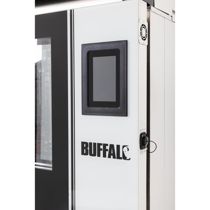 Buffalo Freestanding Smart Touchscreen Compact Combi Oven  6 x GN 1/1 with Installation Kit & Extraction Hood Buffalo
