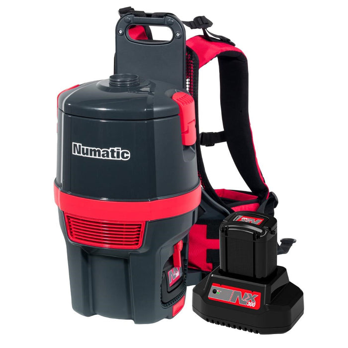 Numatic RSB150NX Cordless Backpack Vacuum Cleaner with 2x Batteries Numatic