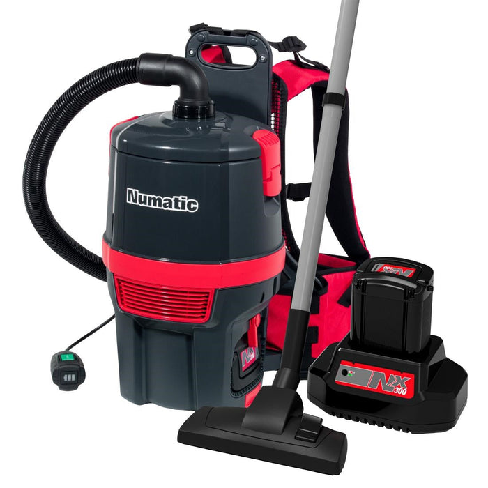 Numatic RSB150NX Cordless Backpack Vacuum Cleaner with 2x Batteries Numatic