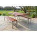 Enviro Outdoor Walnut Effect Faux Wood Table 1800mm Gopak