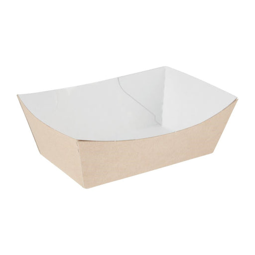 Colpac Compostable Kraft Food Trays Small 124mm (500 Pack) Colpac