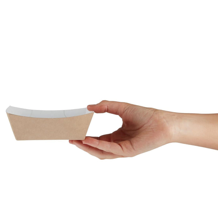Colpac Compostable Kraft Food Trays Small 124mm (500 Pack) Colpac