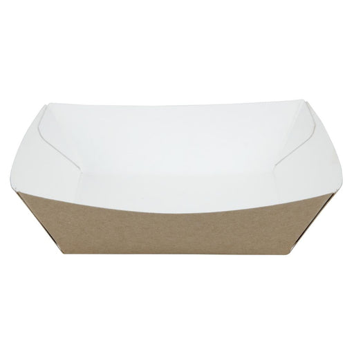 Colpac Compostable Kraft Food Trays Medium 148mm (500 Pack) Colpac