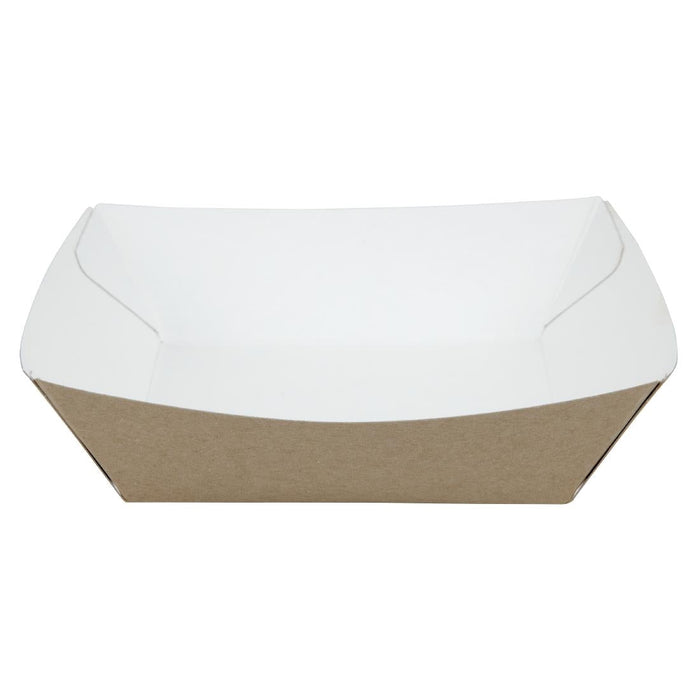 Colpac Compostable Kraft Food Trays Medium 148mm (500 Pack) Colpac