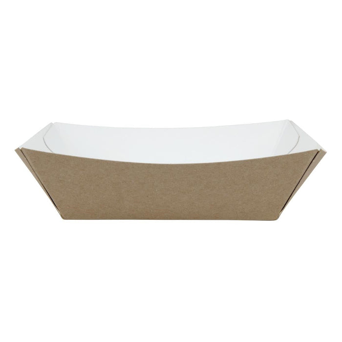 Colpac Compostable Kraft Food Trays Medium 148mm (500 Pack) Colpac