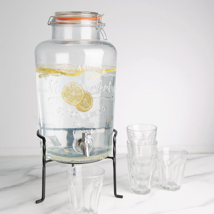 Olympia Nantucket Style Drink Dispenser with Wire Stand 8.5Ltr Olympia